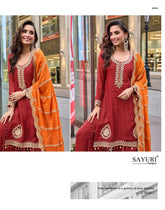 Sayuri Designer Presents:The Swati (3 Pcs) Ensemble in Pure Viscos Simar Jacquard Silk 5849